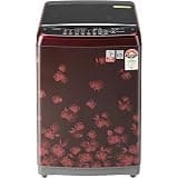 LG 7.0 Kg Inverter Fully-Automatic Top Loading Washing Machine (T70SJDR1Z, Red Floral)