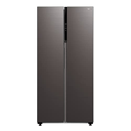 Midea 482 L Side by Side Refrigerator with Inverter (MDRS619FGG28IND, Black Jazz)