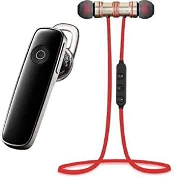 G S GOLDSTEIN STAR K1 Single Ear Wireless Bluetooth Earphone Headphone for Calling &amp; Music with mic &amp; Warranty for All Android &amp; iOS Devic