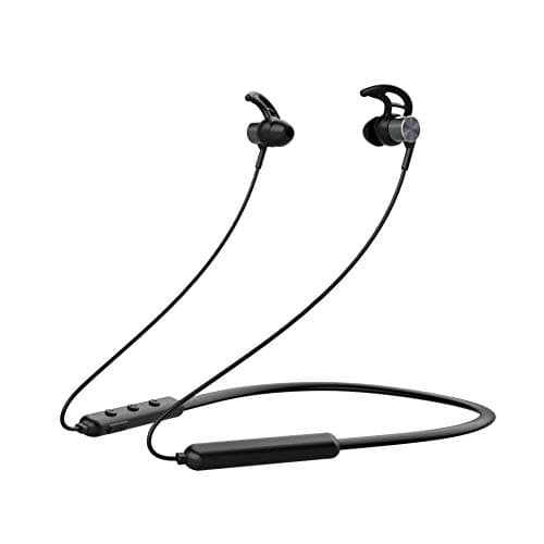 Pebble Spirit Loop Wireless Neckband Earphone (Black)  | HD Stereo Sound | Secure Fit | in Line Mic and Volume Control | Sweat Proof | Bluetooth 5.0