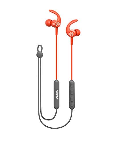 Noise Tune Sport 2 in-Ear Wireless Bluetooth Earphones with Deep Bass, in-Built mic, 10 mm Speaker Drivers (Fiery Orange)
