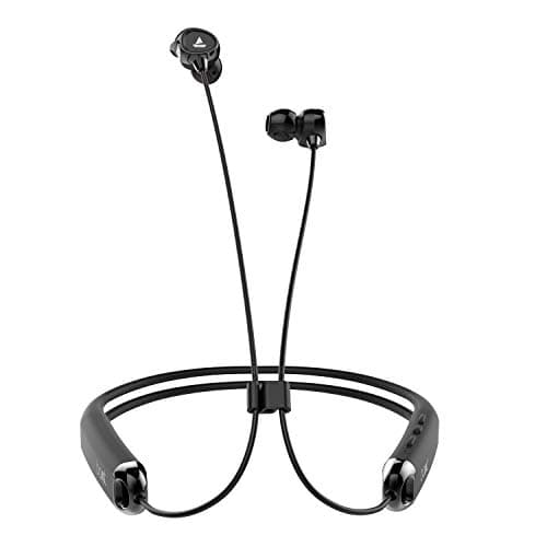 Boat Rockerz 325 Wireless Flexible Earphone with Mic - (Onyx Black)