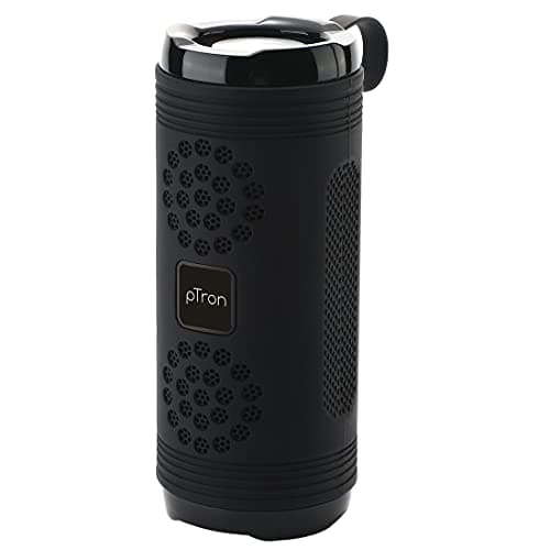 pTron Quinto Evo 8W Wireless Bluetooth 5.0 Speaker with 12Hrs Playtime, Outdoor Speaker with 3.5mm Aux/Micro SD Card/USB Drive Slots, Built-in Mic, Fu