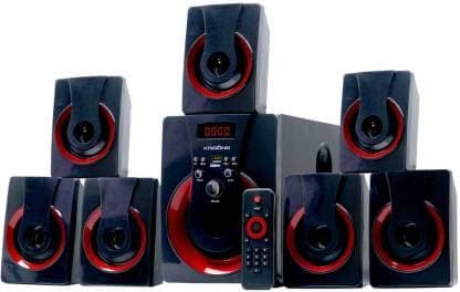 Krisons Red Blast 30 Watt 7.1 Channel Wireless Bluetooth Multimedia Speaker (Black)