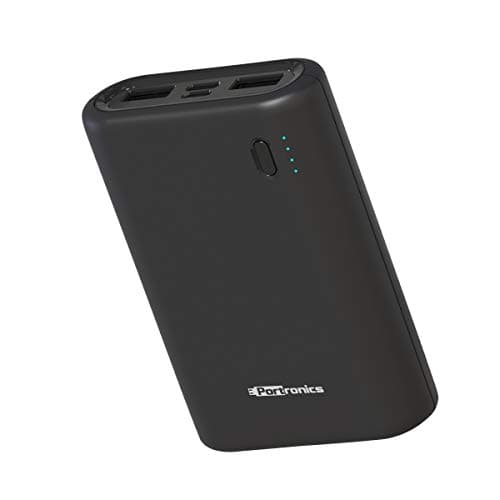 Portronics Indo 10X POR-1008, 10,000mAh Power Bank with LED Indicator, 2.0A Dual Input (Type C + Micro USB) and Dual USB Output (2.1A + 1.0A) for All 