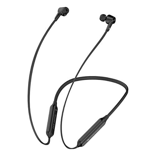 (Renewed) ZEBRONICS Zeb-Monk Wireless Bluetooth Neckband Earphone with Mic (Black)