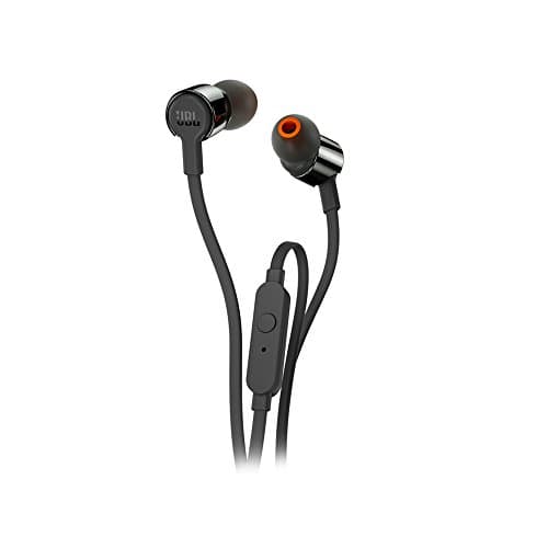 (CERTIFIED REFURBISHED) Jbl By Harman T210 Black In-Ear Headphones With Mic
