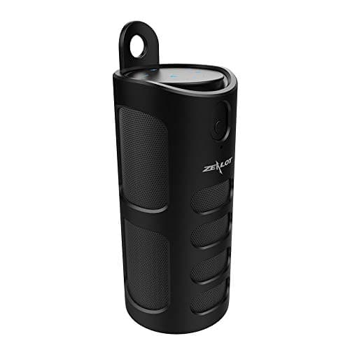 Zealot S8 Touch Control HiFi Wireless Bluetooth Speaker with Silicon Sleeve (Black)