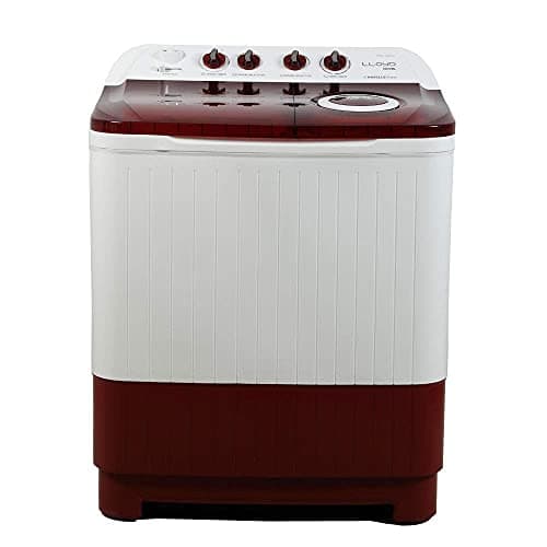 Lloyd 7.5 Kg Semi Automatic Top Load Washing Machine  (LWMS75RA1, Red, Active Soak)