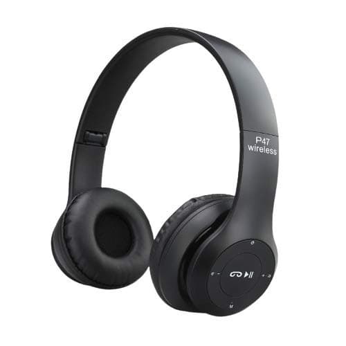 Heypex P47 Wireless Bluetooth On Ear Headset with Mic (Multicolour)