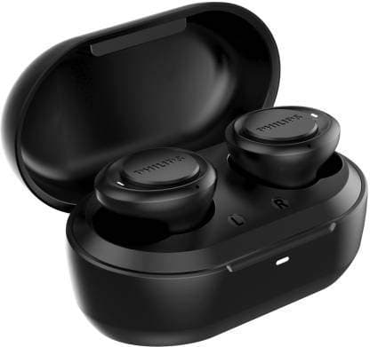 (Renewed) PHILIPS TAT1215 Bluetooth Truly Wireless In Ear Earbuds with Mic (Black)