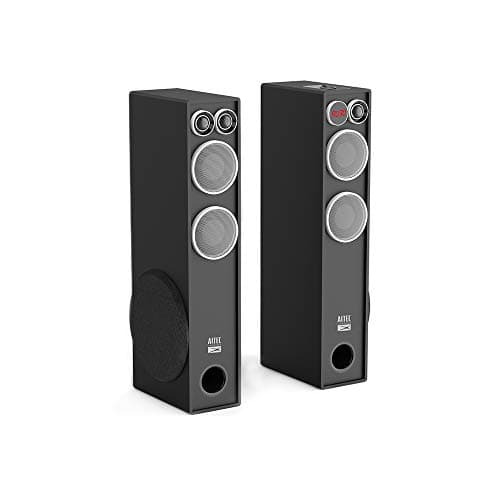 Altec Lansing AL-TW-01 120 Watt 2.0 Channel Wireless Bluetooth Multimedia Tower Speaker (Black)