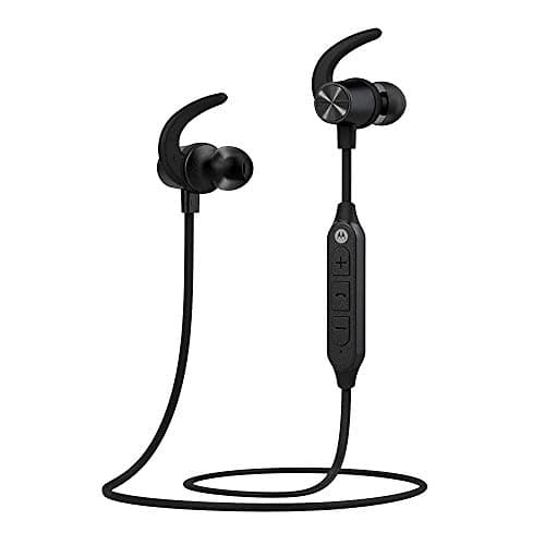 (Renewed) Motorola Verve Loop 105 Sports Bluetooth in-Ear Neckband, IPX5 Water Resistant- Black