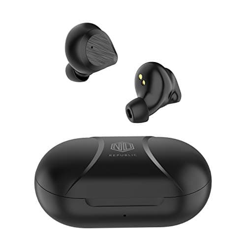 Nu Republic Starbuds True Wireless Earbuds(TWS),BT V5.0,Upto 20hrs Play Time,Compact case with Type-C Charging Cable,Touch Control,45° Angle fit,Sweat