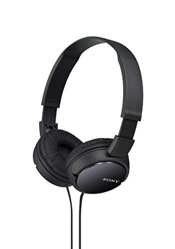 (Renewed) Sony MDR-ZX110 Wired On Ear Headphone without Mic (Black)