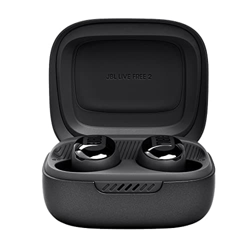 JBL Live Free 2 TWS with True Adaptive Noise Cancellation Earbuds, Upto 35Hrs Playtime, IPX5, 6 Mics for Pristine Calls, Multi-Point Connectivity, Wireless Charging Case, and Built-in Alexa (Black)