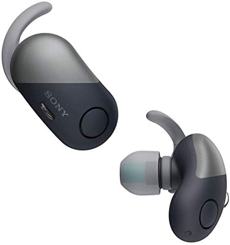 (Renewed) Sony WF-SP700N Truly Wireless Sports Headphones with Noise Cancelling and IPX4 Splash Proof (Black)