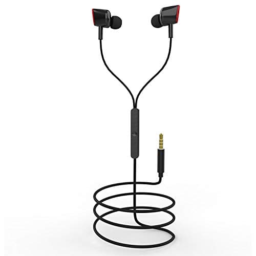 Flybot Star 100 Wired in Ear Stereo Bass Earphones with Mic &amp; 3.5mm Gold Plated Universal Jack (Black)