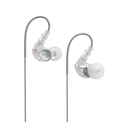 MEE Audio Sport-Fi M6 Noise Isolating in-Ear Headphones with Memory Wire (Clear)