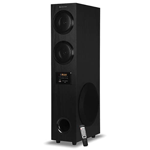 Zebronics Zeb-T20 RUCF Tower Speaker with Bluetooth Supporting, Aux Input, USB Input and Sd Card Input (Black)