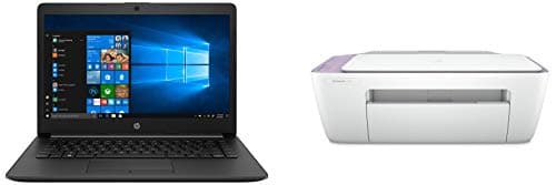 HP 14 10th Gen Intel Core i5 14-inch HD Laptop (i5-10210U/8GB/512GB SSD/Win 10/MS Office/Win 10/Jet Black/1.5 kg), 14-ck2018tu and HP 2331 All-in-One 