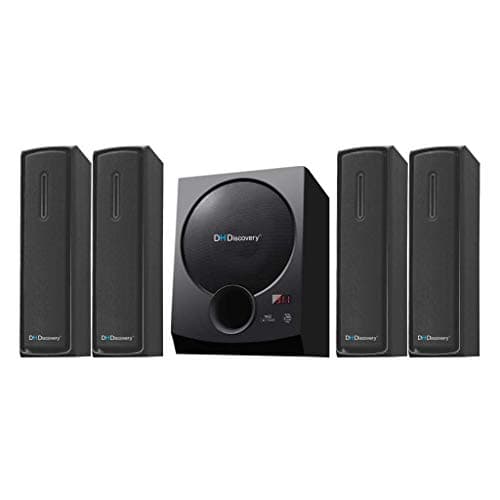DH Discovery 40 watts USB, Auxiliary D-50 4.1 Channel Multimedia Speaker System Home Theatre (Super BASS Boosted)
