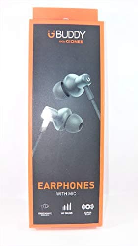 Gionee Wired In Ear Earphone with Mic (Black)