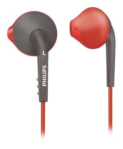 (Renewed) Philips Action Fit SHQ1200 Sports in-Ear Headphones (Orange/Gray)