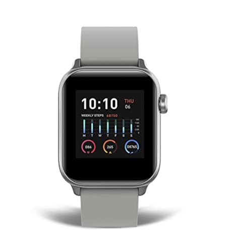Gionee  GSW5 Smartwatch with SpO2 Heart Rate Monitor Step Tracker Sleep Monitor IP68 Rating (Matte Grey)