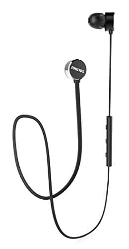 Philips Audio UpBeat TAUN102BK in-Ear Bluetooth 5.0 Earbuds with 7H Playtime, IPX4 Splash-Proof, Magnetic Eartips, Rapid Charge &amp; Built-in Mic (Bl