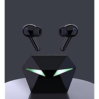 fiado TWS Earbuds Phantom Led Design Gaming bass Low Latency Dual Mode in Ear Bluetooth Earphone Headphone  (Black, True Wireless)