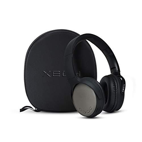 Xech Wireless Bluetooth Headphones with Carrying Case Voice Assist A8 Over Ear Headphone 9 Hours Play Time Soft Cushions Deep Bass Foldable Headset No