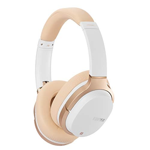 Edifier W830BT Wireless Bluetooth Over the Ear Headphone with Mic (White)