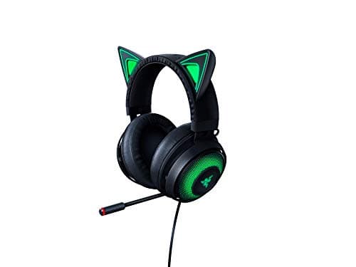 Razer Kraken Kitty Ears Chroma USB Gaming Headset RGB with Microphone - Black - RZ04-02980100-R3M1