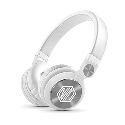 Nu Republic Starboy X-Bass Wireless Headphone with Mic (White)