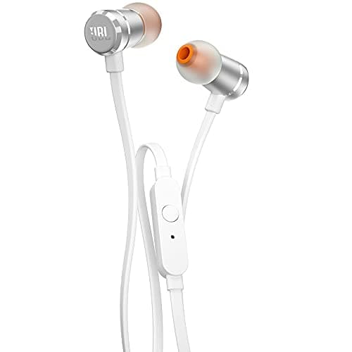 JBL T290 by Harman in-Ear Headphones with Mic (Silver)