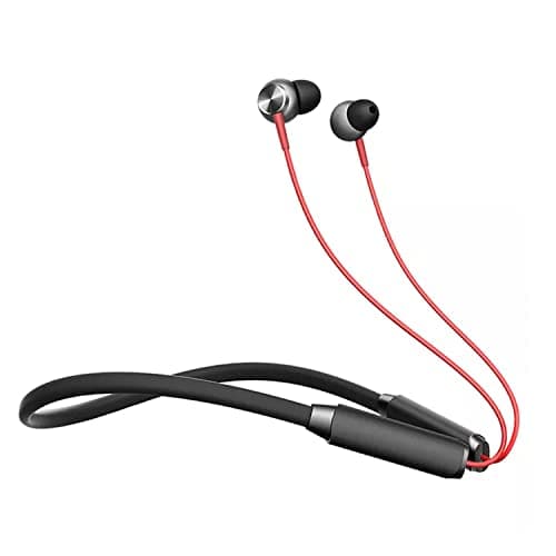 Bluetooth Neckband for OnePlus 11 RT, OnePlus 11E, OnePlus 11R / 11 R, OnePlus 9 RT, OnePlus Nord 2 CE, OnePlus Nord 2 Pac Man Edition, OnePlus Nord 2T Earphones Original Like 35 Hours Playtime Wireless Bluetooth Neckband Flexible In-Ear Headphones Headset With Built-in Mic, Extra Deep Bass Hands-Free Call/Music, Sports Earbuds, Sweatproof (L32-3, Multi)