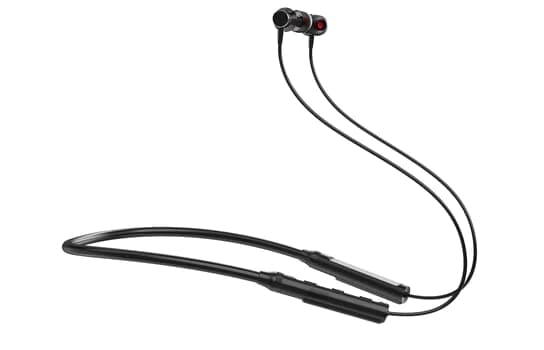 Intex Musique Jazz Bluetooth in Ear Neckband with Upto 8 Hours of Playback time with Mic (Space Black)