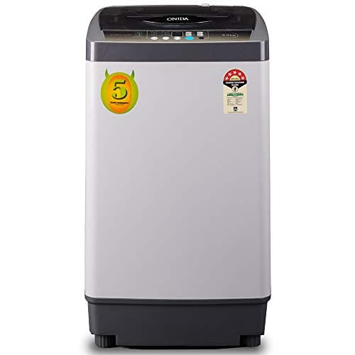 Onida 6.5 Kg 5 Star Fully-Automatic Top Loading Washing Machine (T65FCD, Grey)