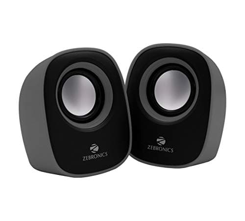 Zebronics Pebble New 2.0 Multimedia Speaker for Laptop / Desktop (Color may vary)