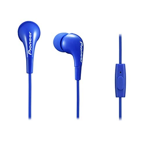 Pioneer Compact Style SE-CL502T-L Lightweight in-Ear Headphone with in-Line Microphone (Blue)