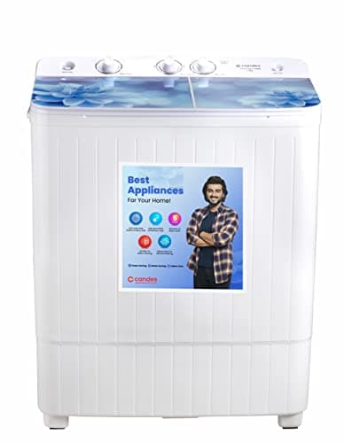 Candes 7.2 kg Semi Automatic Top Load Washing Machine White (CTPL72PL1SWM)