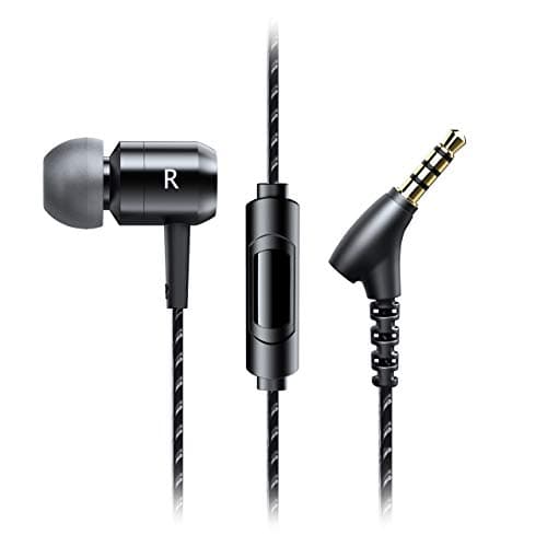 Evidson Raver in-Ear Wired Earphones with Mic, Made in India (Black)
