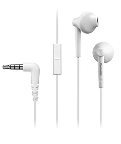 Panasonic BASS Boost Wired Earphone with in-Line Mic and Remote, 14.3mm Driver Unit for Powerful Bass, 10Hz - 24KHz Frequency Response, 1.2m Cable(RP-