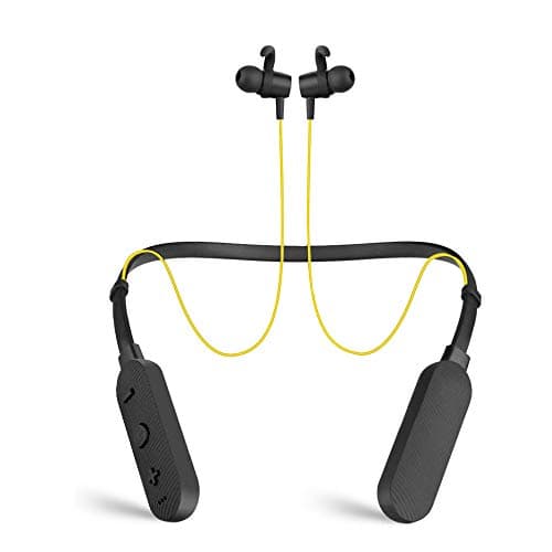 Nu Republic Rebop 2 in-Ear Bluetooth Neckband Earphones with Vibration Notification, 12 hrs Battery Life, Foldable Design, in-Line Controls with Mic-Y