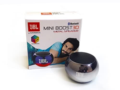 Mini Boost 3D Metal Speaker Magic Loud Sound Effect (Red,Silver,Gold,Pink)