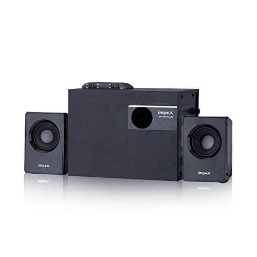 Impex Micro Plus 20 Watts 2.1 Channel Multimedia Speaker System with USB/SD/MMC Card/Bluetooth &amp; Remote Function (Black)