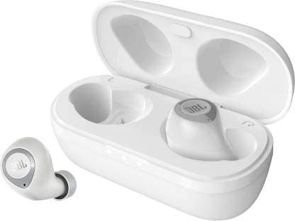 (Renewed) JBL C100TWS True Wireless in-Ear Headphones with Stereo Calling, Bluetooth 5.0 and Up to 17 Hours Combined Playtime (White)
