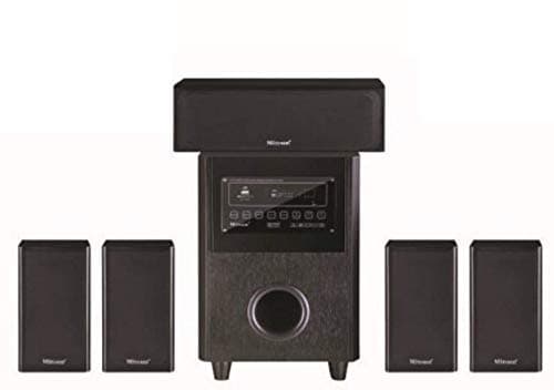 Gadget-Wagon MIT RMS Bluetooth Optical 5.1 Channel Home Theater with USB, FM Radio, LED Display, Surrounding Sound (175 Watt, Black)