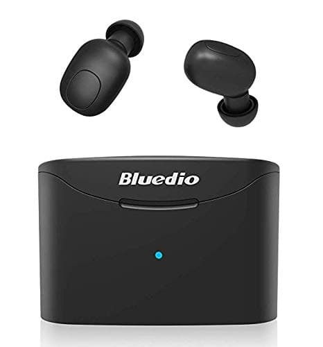 Bluedio 2019 T-elf TWS Wireless Bluetooth Earphones with Built-in Mic and Charging Box for Cell Phones (Black) Basic Mobiles